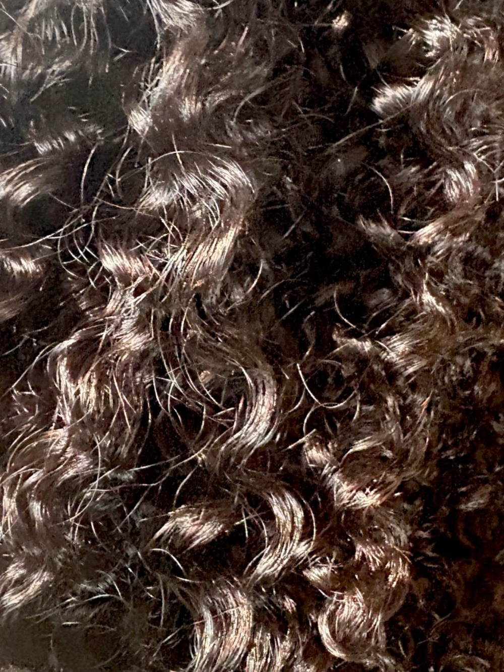 NIB 20" Human Hair Kinky-Curly V-Wig - Picture 11 of 12